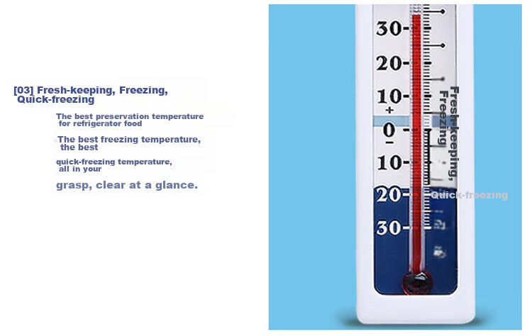 CHIGO Household Refrigerator Thermometer, Supermarket Freezer, Pharmacy Freezer, Refrigerated Storage Cabinet, Cooler Box Temperature Gauge ZG-8011 12