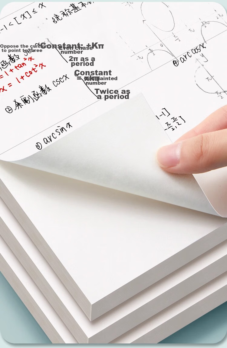 Liupintang Thick Draft Paper Wholesale Cheap Blank Notebook for Postgraduate Exam Preparation, Elementary School Students, High School And College Students' Math Practice Paper, Calculation Paper, Aligned Scratch Paper, White Paper 12