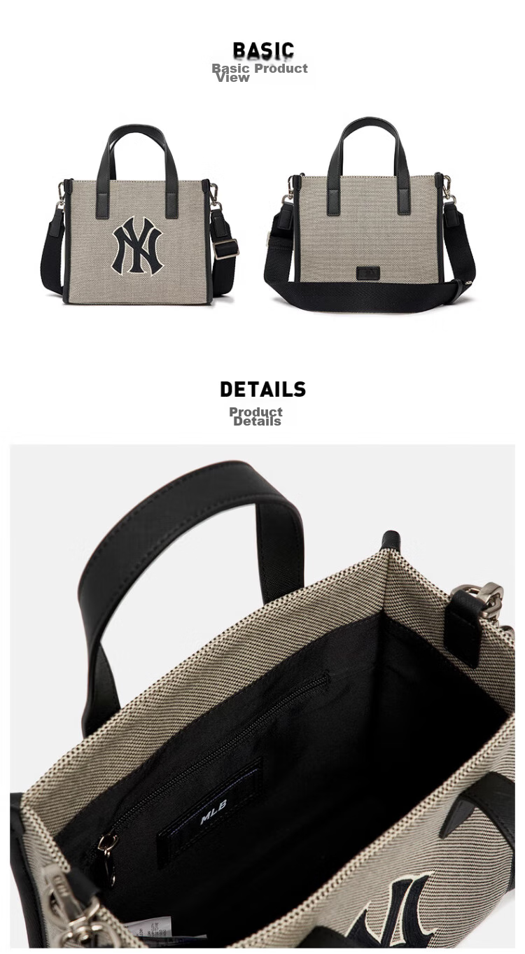MLB Official Handbag Tote Bag, Unisex Casual Outdoor Shoulder Bag Crossbody Bag, Birthday Gift 7