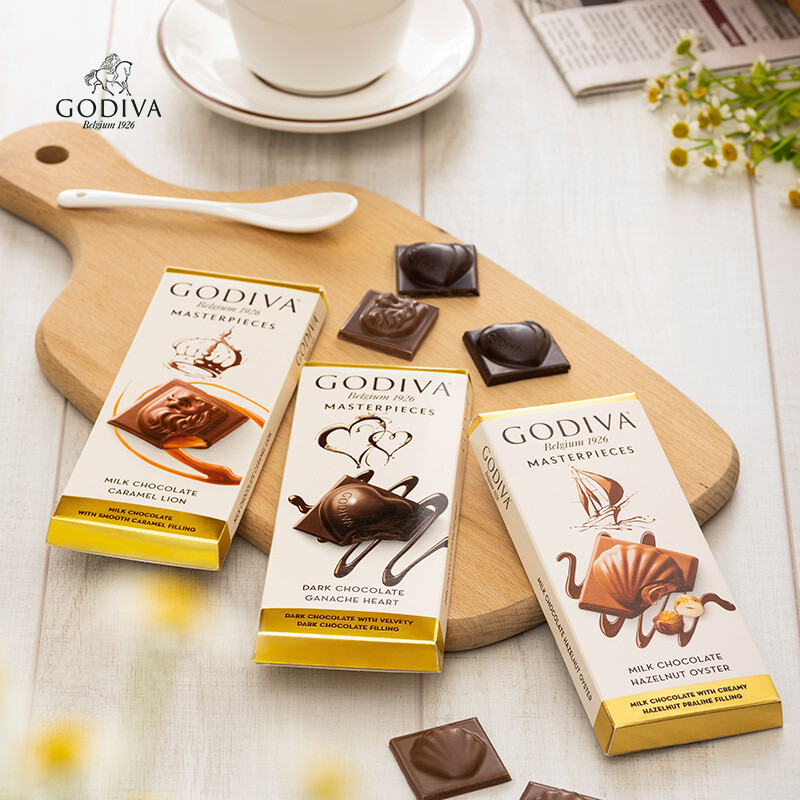 歌帝梵（Godiva）经典大师榛子牛奶夹心巧克力83g 休闲零食 喜糖 伴手礼 下午茶