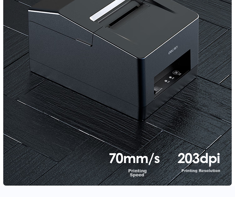 Deli DL-801P(NEW), Jingdong, Takeout Thermal Receipt Printer, Supermarket Retail Catering Milk Tea Shop Meituan Wolemei, 80mm Receipt Printer USB Model 11