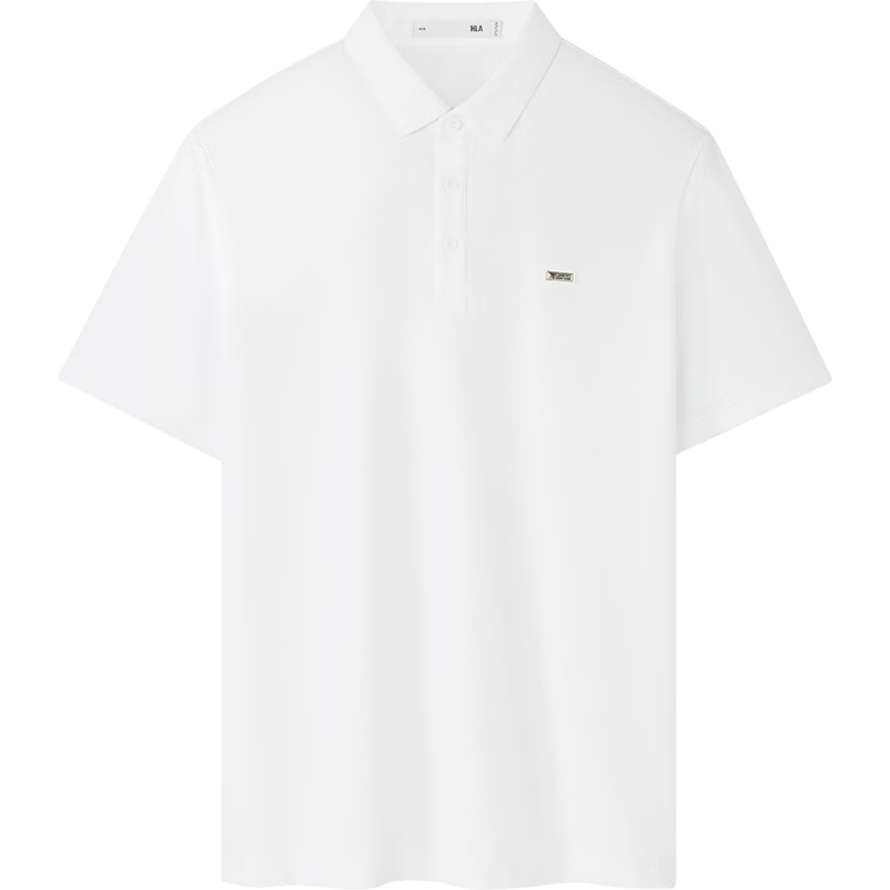 HLA Short-Sleeve Polo Shirt for Men, Summer 2025, Light Business Fashion Series, Cool-Feeling Short-Sleeve Shirt for Me
