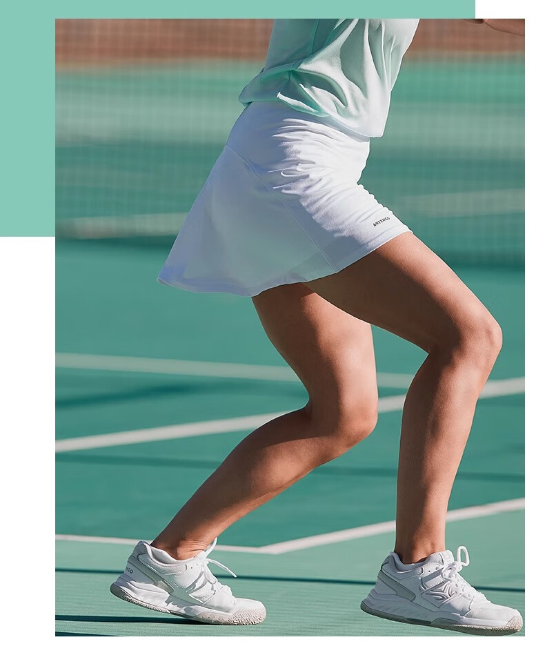 DECATHLON Women's Sports Skort Summer Short Skirt Tennis Skort Elegant Black 2XS-2696866 13