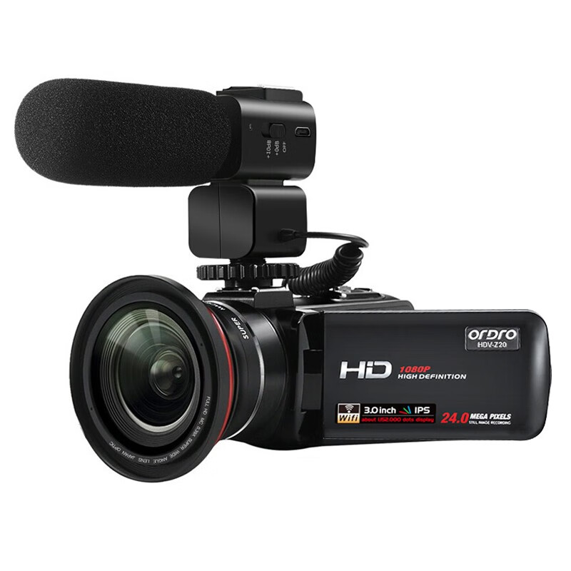 ORDRO Z20 4K HD Цифровая видеокамера, портативная профессиональная камера для дома, путешествий, встреч, TikTok