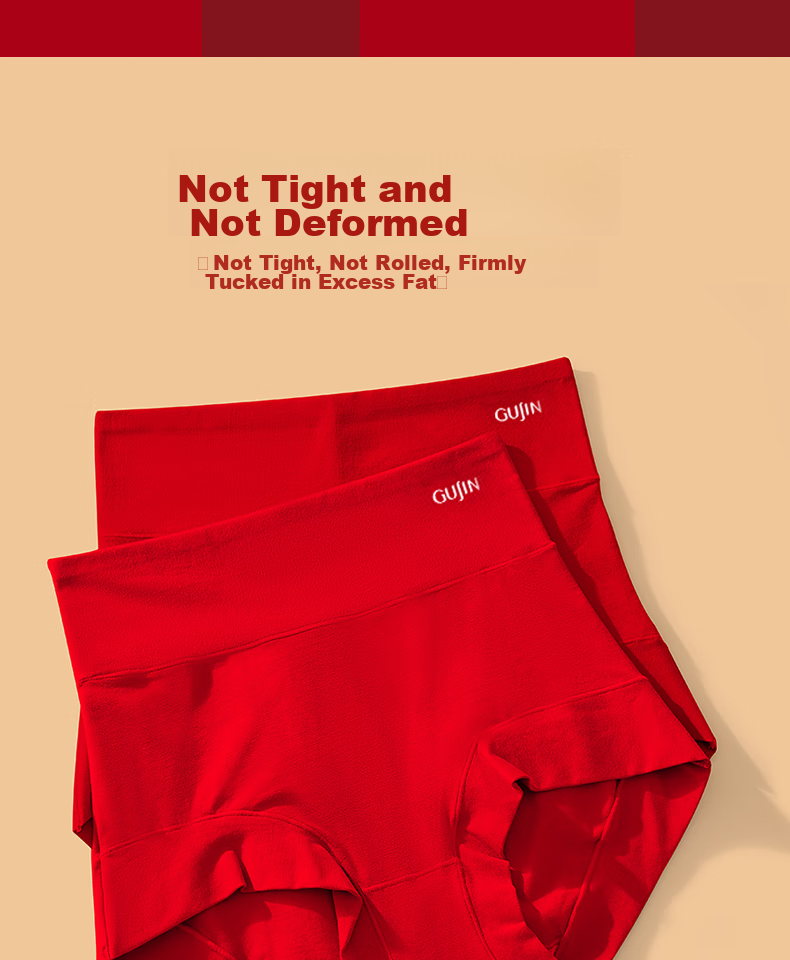 GUJIN [Women's Day Gift] Large Size High-Waist Tummy Control Underwear for Middle-Aged And Elderly Mothers 12