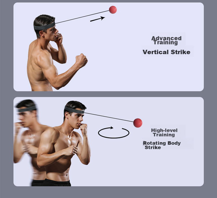 Duweike Boxing Speed Ball, UFC Fighting Sanda Training Stress Relief Head-Mounted Reaction Ball, MMA Double Ball 7