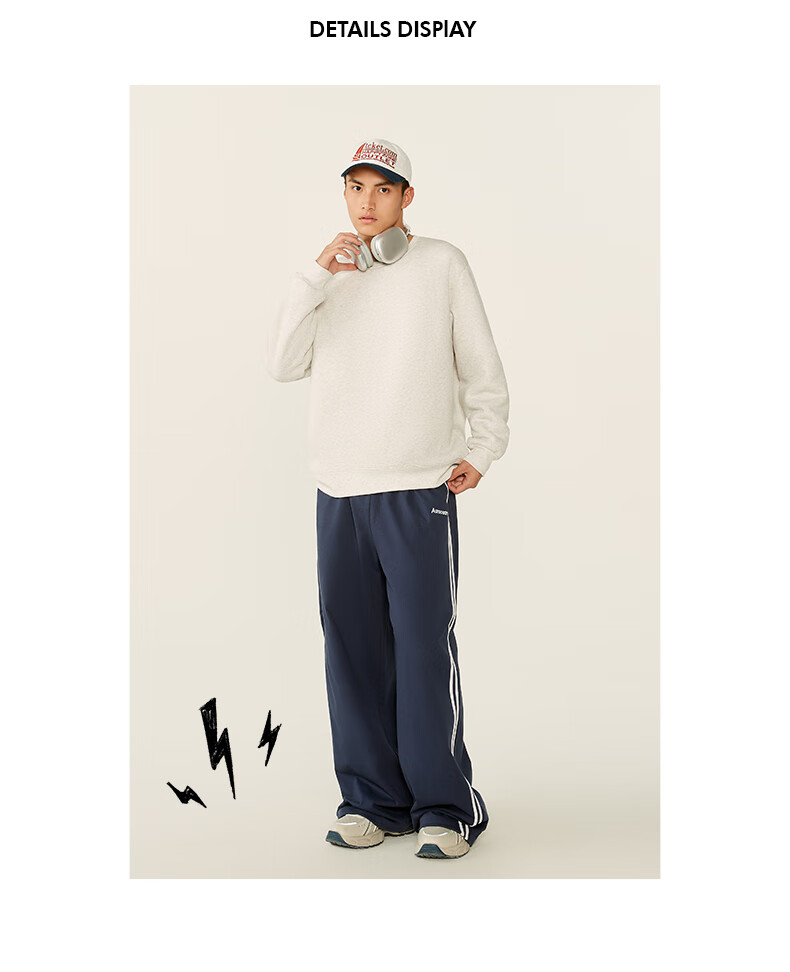 JEANSWEST LIFE Men's Thickened Fleece Winter Sweater Chinese Style Inner Wear Round Neck Heavy Lamb Wool Warm Jacket 13