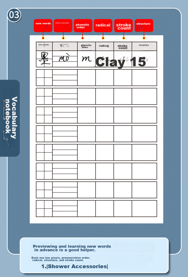 DiLe Ins Sticky Notes, Blank Message Pad for Students, Lined Grid Notebook, Tear-Off, Office Mini Notebook, 60 Sheets/Book, 3 Books Per Pack, A9 Zhuangyuanlan Series 5