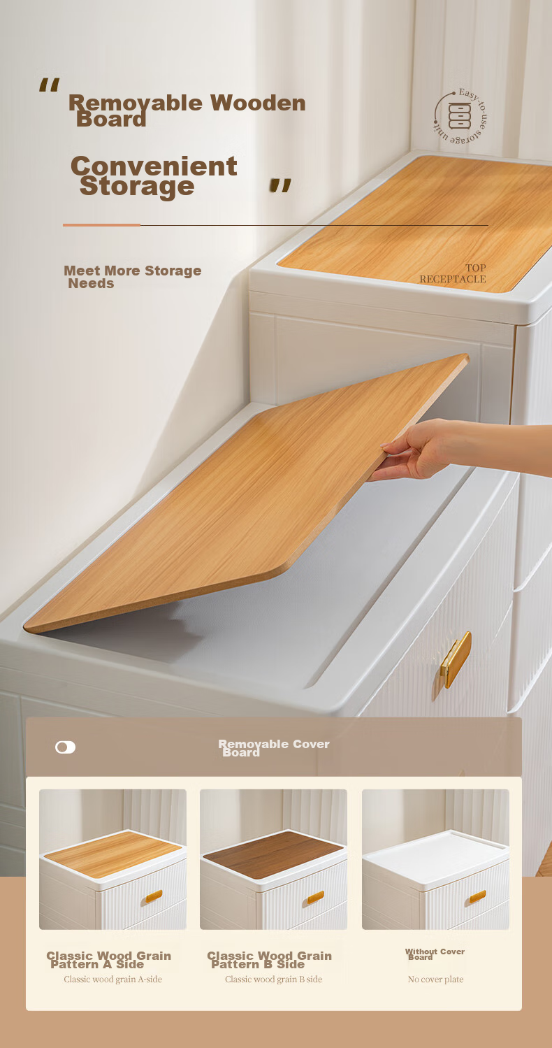 JEKO&JEKO Drawer Storage Cabinet for Bedroom Living Room, Wardrobe Bedside Table Toy Snack Organizer Five-Drawer Chest with Five Layers 8