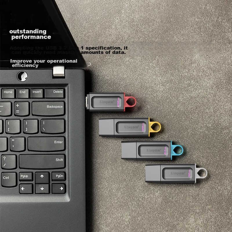 Kingston 256GB USB3.2 Gen 1 Flash Drive DTX High-Capacity USB Drive Stylish Design Lightweight Portable for Study, Office Work, Bidding, Computer And Car Use