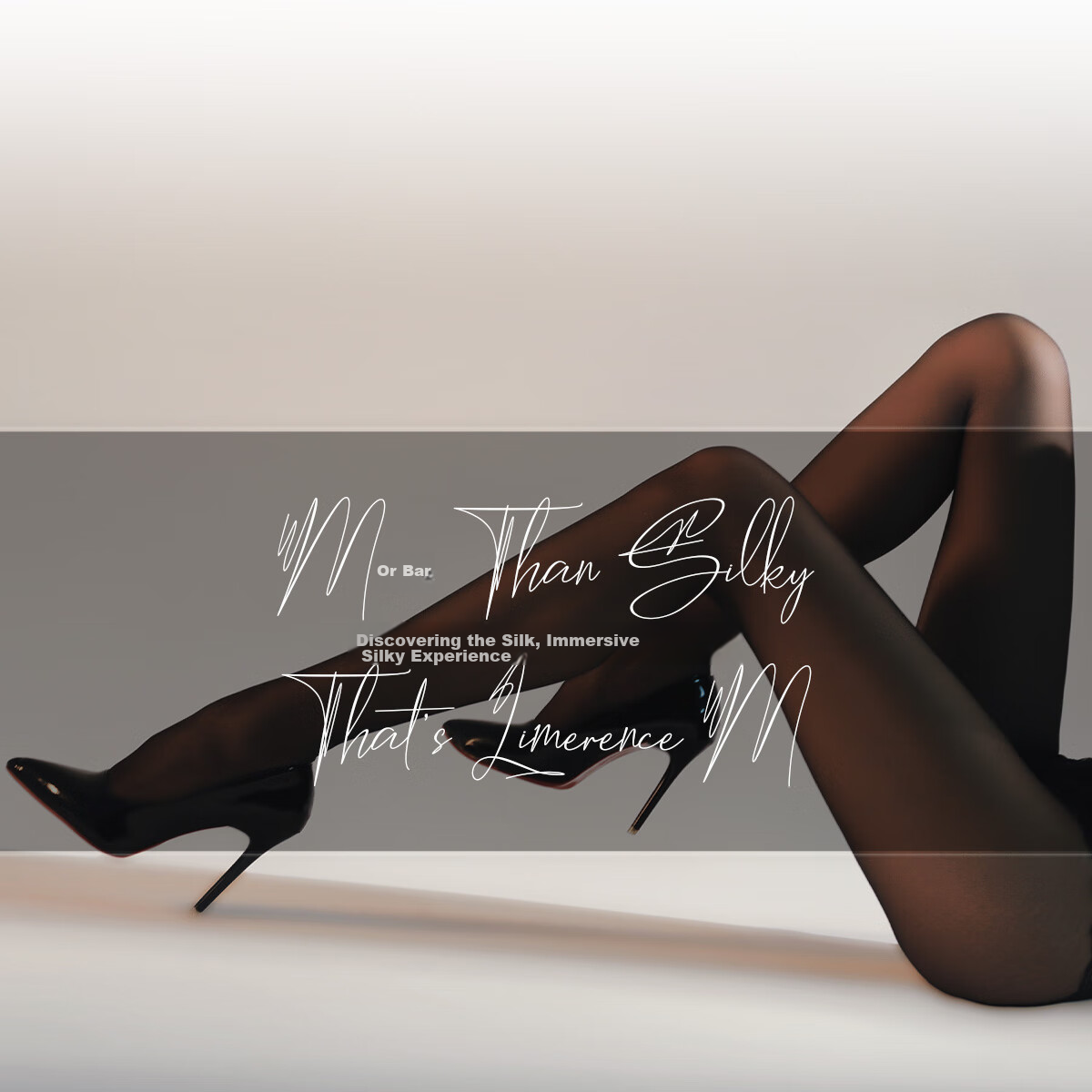 Limerence M [0.01] Mid-Rise Thigh-High Stockings Ultra-Sheer Sexy Transparent Pantyhose Black Seamless Crotch XL Size 13