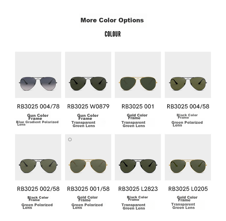 RayBan Aviator Sunglasses, Polarized Glasses for Men And Women, Gift-Giving Style, Official Authentic Product 0RB3025001/5862 8