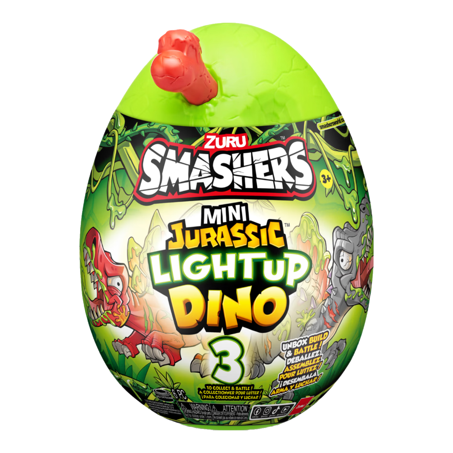 ZURU Jurassic Mini Light-Up Dinosaur Egg (Small)