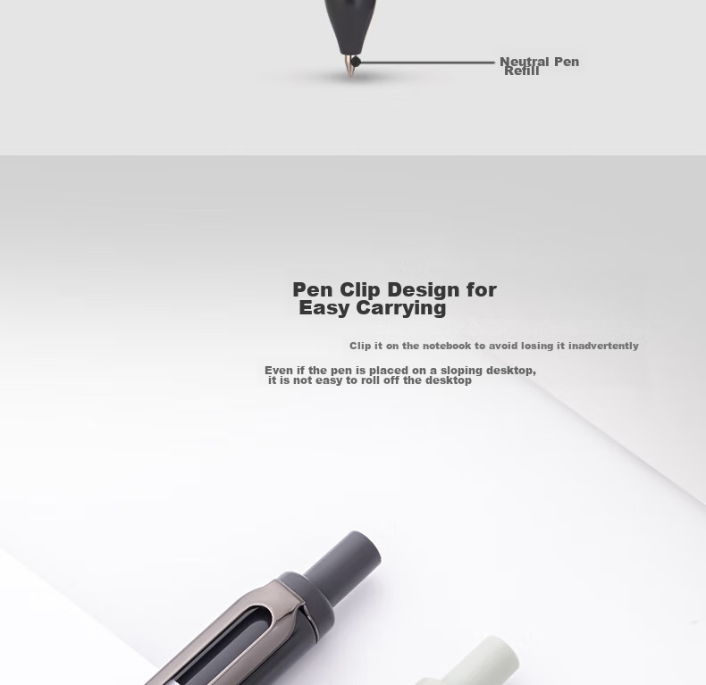 Deli [Drop-Resistant Little Warrior] Metal Pen Clip Quick-Drying Retractable Gel Pen Signing Pen Office Pen, 0.5mm ST Reinforced Needle Tube, 12 Pcs/box Black S88 8