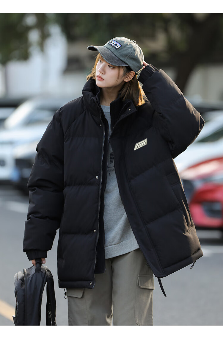 Colombass Trendy down Jacket for Men, 2025 Winter Men's Thickened Short Loose-Fit Plus Size Winter Coat 8