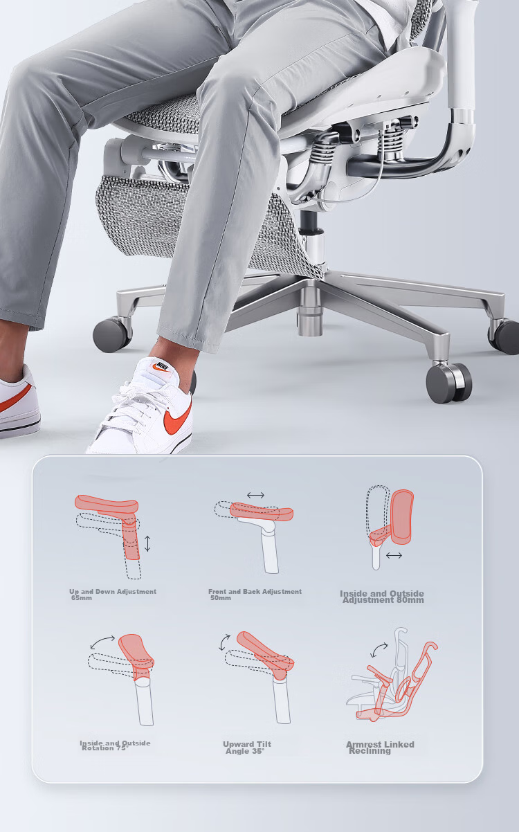 SIHOO S300 Ergonomic Chair, Computer Chair, Lumbar Support Office Chair, Ergonomic Seat, Gaming Chair with Integrated Headrest 25