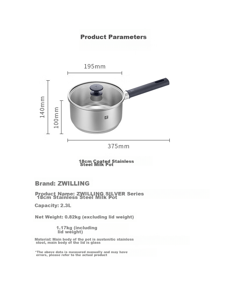 ZWILLING Stainless Steel Silver Steamer Basket Silver Series 18cm Steamer 13