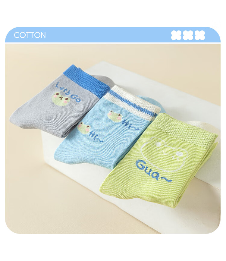 MiiOW Children's Socks for Boys, All-Season Cotton Mid-Calf Socks, Cartoon Breathable Socks for Kids And Toddlers 5
