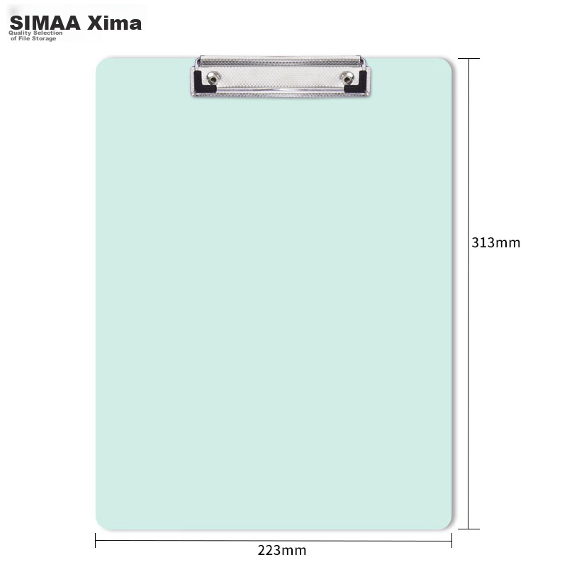 Папка-планшет SIMAA A4, металлическая клипса, пластиковая папка для документов, офисные принадлежности, зеленая
