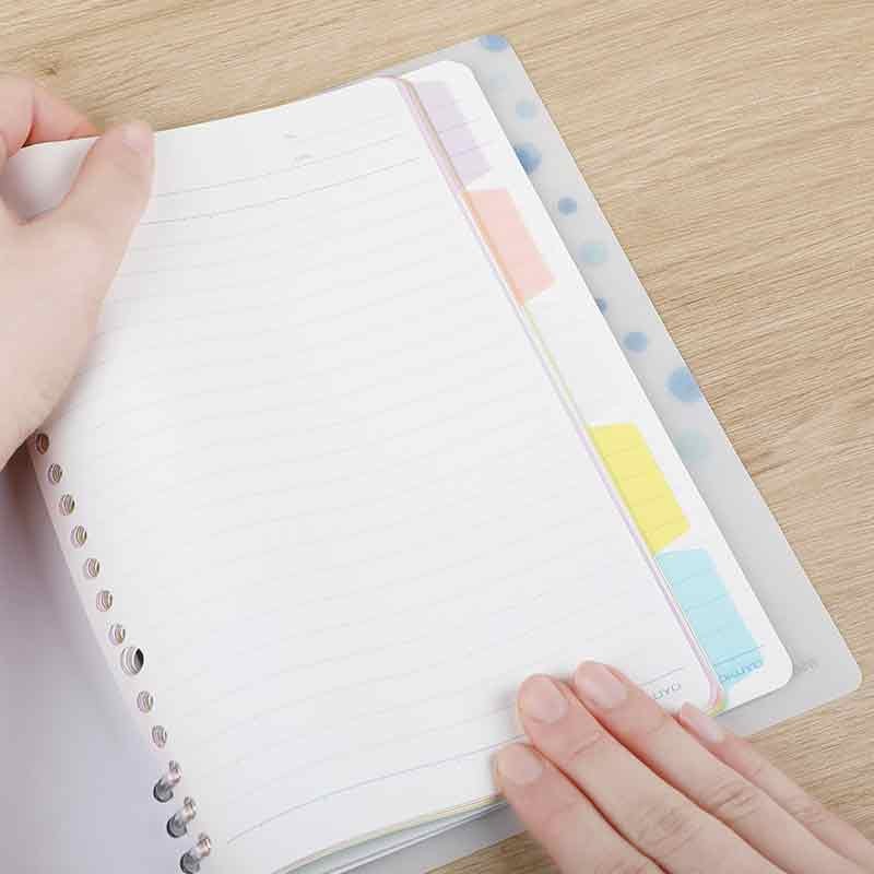 KOKUYO Campus A4 Index Dividers Notebook Accessories, 5 Sheets, Pastel Five Colors, WSG-RUS101
