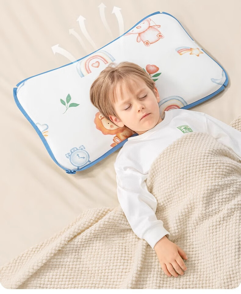 Beitaisi Cloud Pillow, Baby Pillow for 0-1 Year Olds, Sweat-Absorbing Breathable Gauze, Ten-Layer Pleated Fabric, Anti-Colic Pillowcase, Dreamy Floral Patter 9