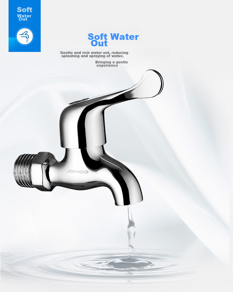 JOMOO Quick-Open Faucet, High-Quality Copper, Standard Cold Water Tap, Universal Bathroom Faucet for Tap Water, 7116-234/1C 7