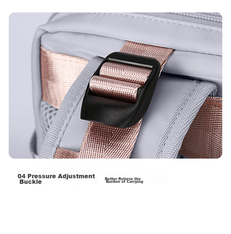 Landcase Backpack for Women, Large Capacity Short Trip Travel Bag, Business Laptop Bag, Lightweight Luggage Bag for Travel, 1638 Light Purple 16