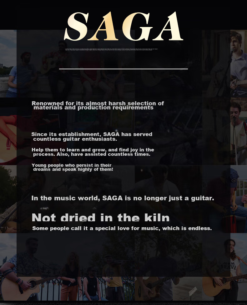 SAGA SAGA Guitar Spruce Top SA700C Natural Color 40-Inch Acoustic Folk Guitar for Beginners, No Returns if You Can't Lear 6