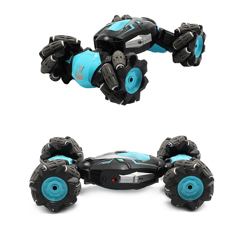 Babamama Remote Control Car Children's Toy Boys Milk Dragon Rolling Stunt Car Twisting Flip Truck Sound and Light Off-Road Birthday Gift 8