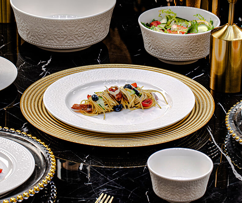 Lowei 2026 New Year Tableware Set Jingdezhen Bowl Plate Chopsticks High-Value Housewarming Gift Dinnerware Set for Home Use 28