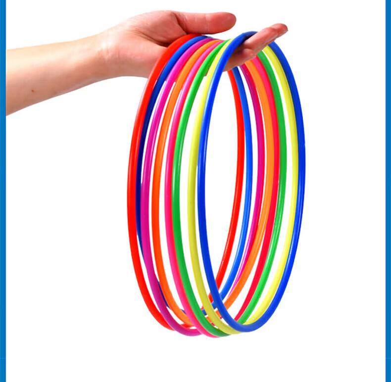 Huashimeng Ring Toss Toy Set for Night Markets, Children's Games, Weddings, Plastic Throwing Rings, 30 Pieces 4