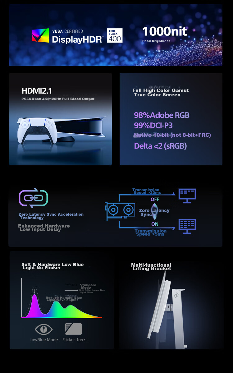 Philips EVNIA 27-inch 5K 180Hz / 2K 350Hz Dual-Mode Fast IPS Low Blue Light STW Film Full-Power DP2.1 Gaming Monitor 27M2G5800 5