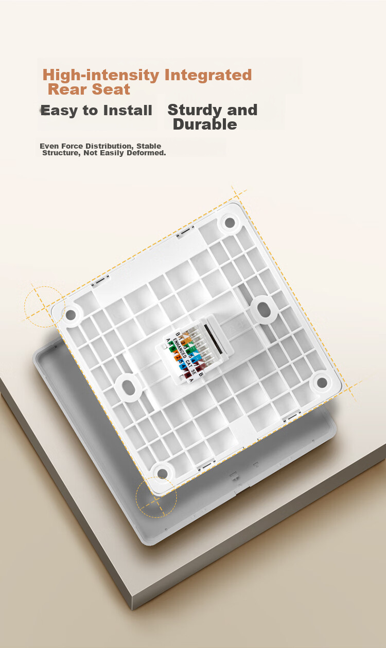 BULL Switch Socket, G12 Series, Single Computer Socket, Cream Style 86-Type Panel G12T102, Twilight Snow White 9