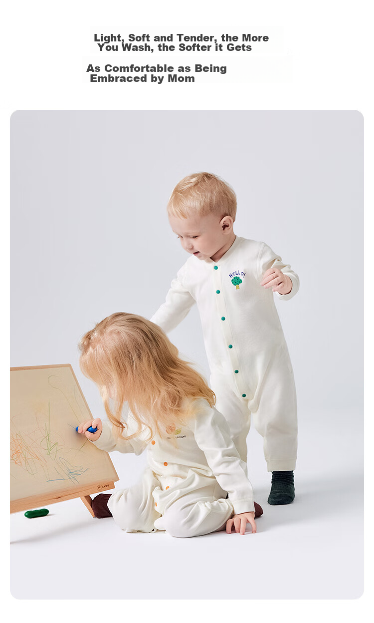 Babylove [Anxinrou] Baby Romper Spring And Autumn Style, Pure Cotton Infant Onesie, Home Wear, Crawling Suit, Long-Sleeve Clothing 7