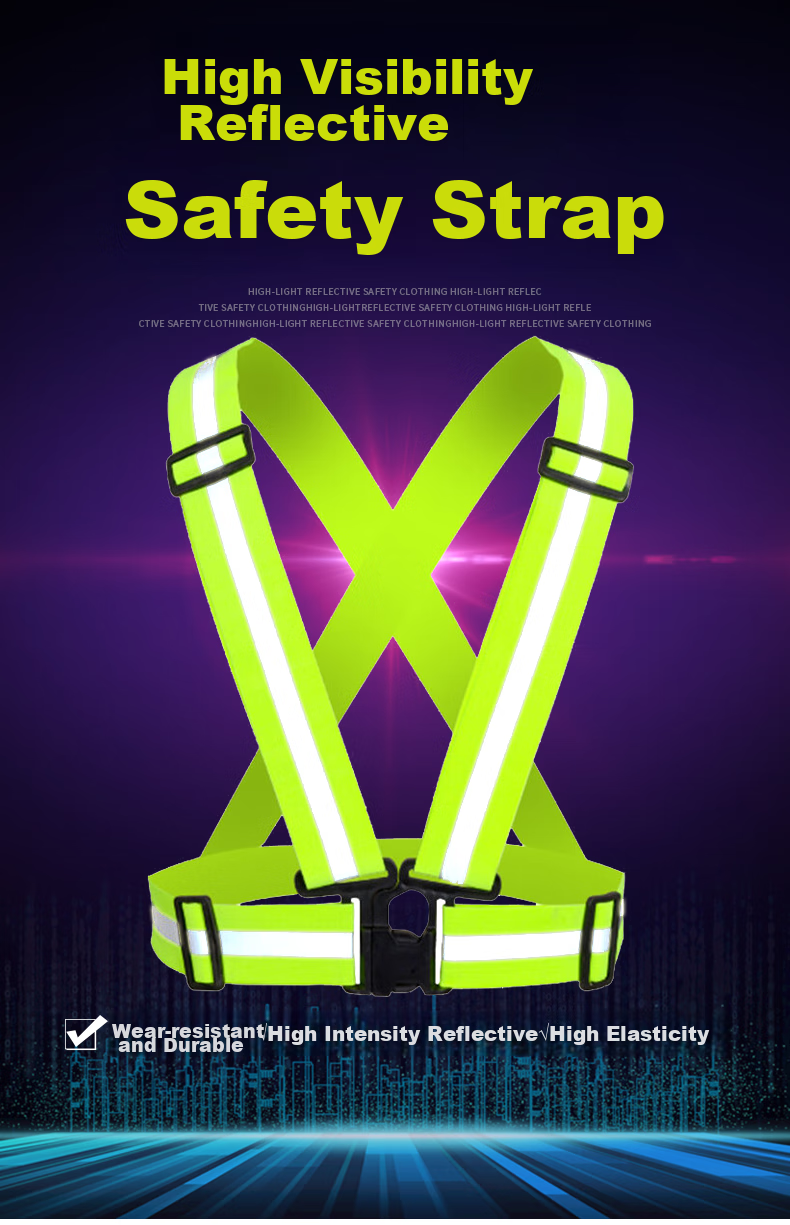 GUANNUODA Reflective Adjustable Elastic Vest, Municipal Construction Safety Warning Vest, Reflective Vest, Customizable 1