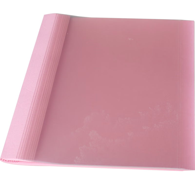Doton A4 Size 36mm Pink 10-Pack Hot Melt Binding Machine Plastic Colorful Transparent Hot Melt Cover Contract Tender Document Book Glue Binding Transparent Cover with Side Glue