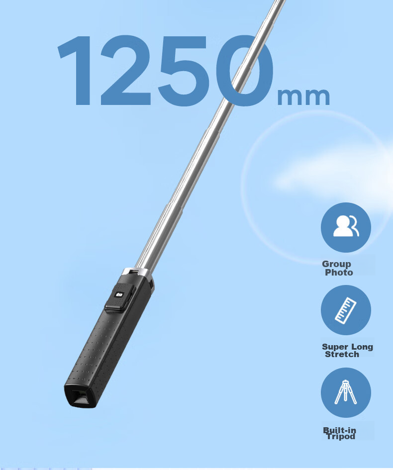 Bkayp Mini Selfie Stick Handheld Bluetooth Photography Gadget Portable Bluetooth Remote Control Desktop Handheld Vlog TikTok Outdoor Suitable for Android And Apple [No Light] 7