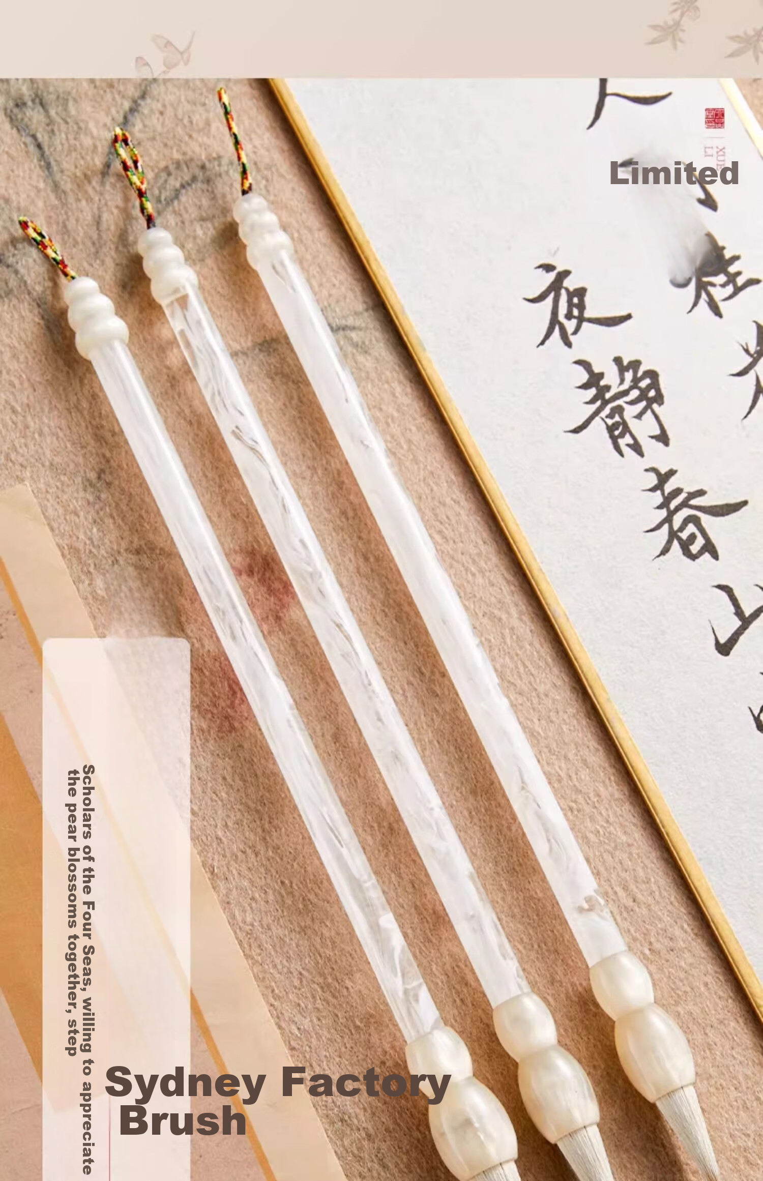 Liupintang Xueli Medium-Sized Calligraphy Brush Set with Mixed Hair for Beginners, Professional-Grade Practice Calligraphy And Chinese Painting Brushes in Regular Script, Running Script, And Clerical Script 16