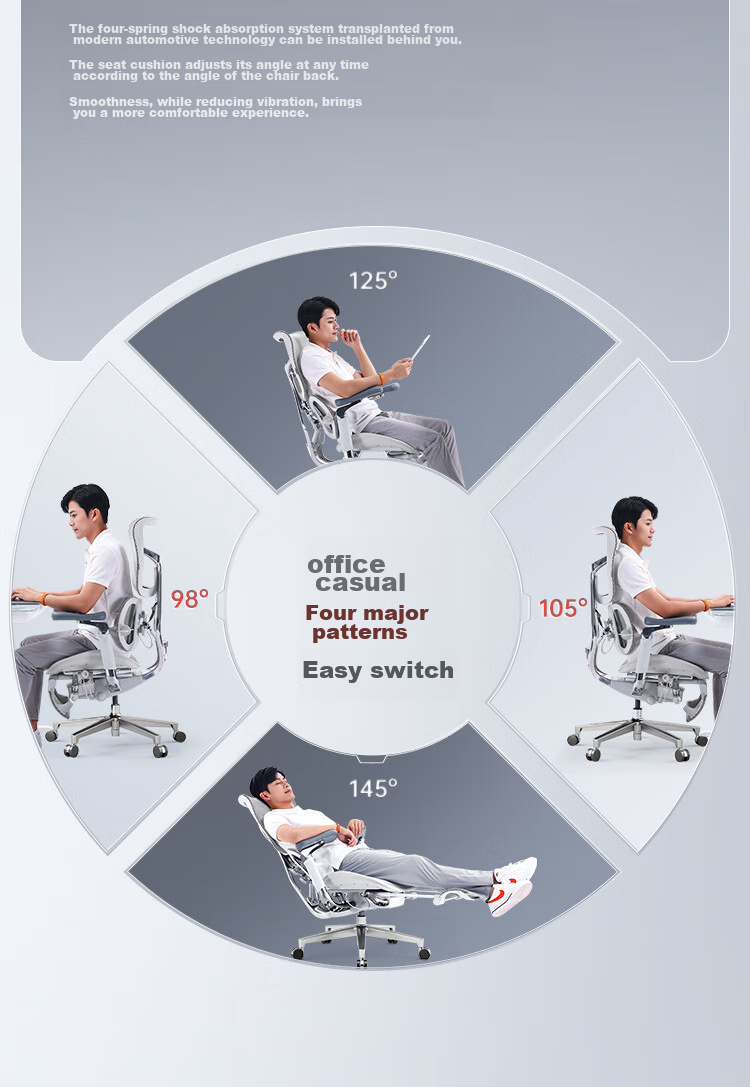 SIHOO S300 Ergonomic Chair, Computer Chair, Lumbar Support Office Chair, Ergonomic Seat, Gaming Chair with Integrated Headrest 21