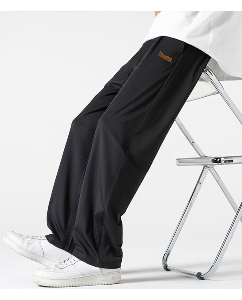 Warrior Casual Pants for Men, Spring And Autumn Loose Wide-Leg Trousers, Versatile Straight-Leg Sweatpants, Men's Athletic Pants 19
