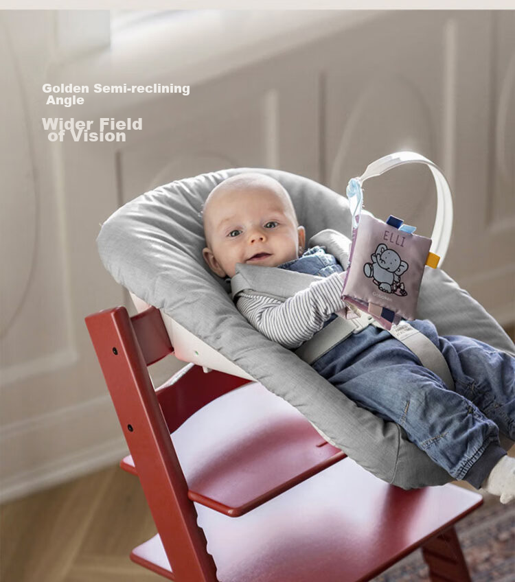 Stokke Growth Chair, Multifunctional Baby High Chair Learning Seat, TT Five-Piece Set with Free Cushion - Glacier Gree 26