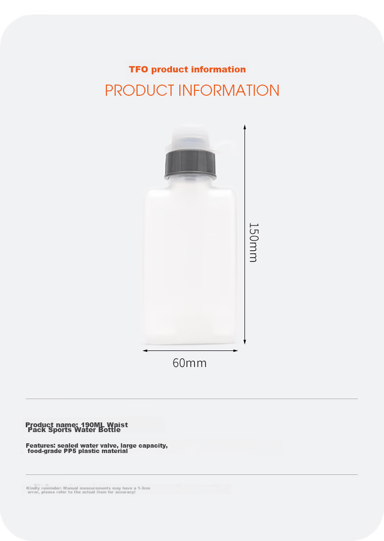 TFO Fifth Generation Outdoor Water Bottle, Multifunctional Cup for Cycling, Water Bottle 9502412, White, 190ML 8