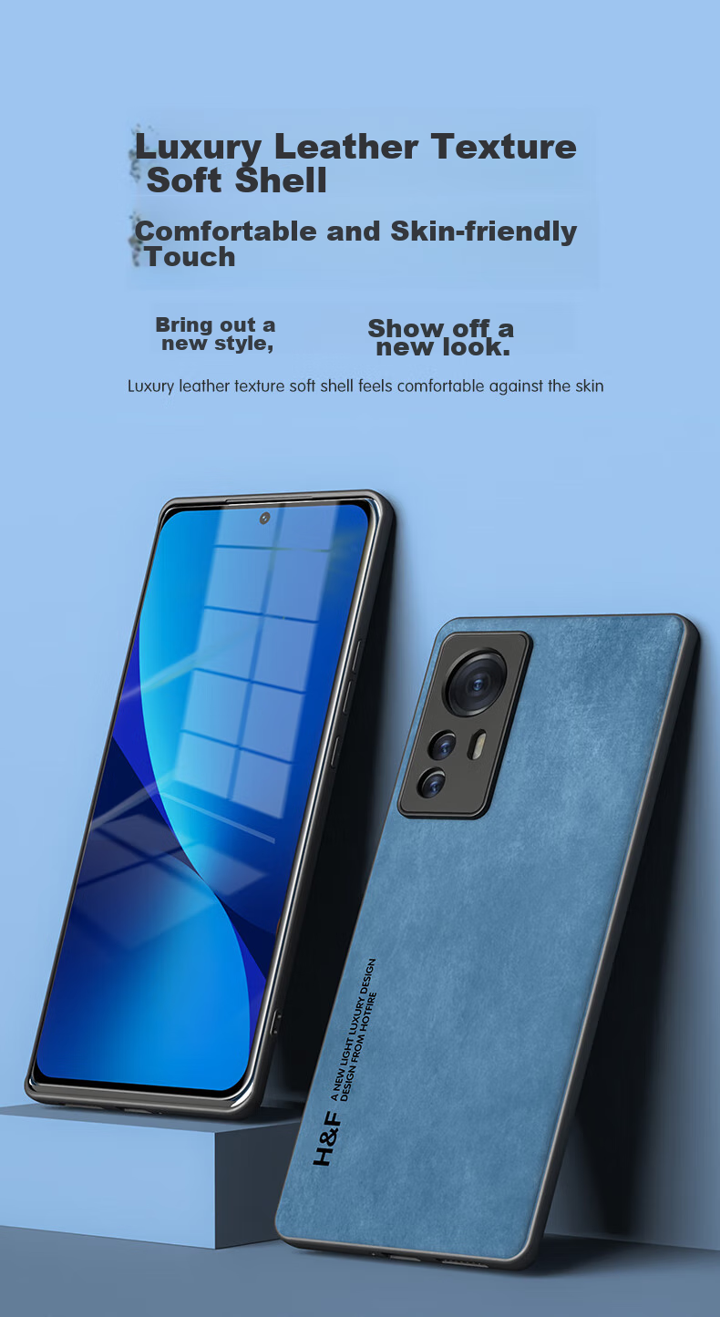 HotFire Phone Case Compatible with Xiaomi 12 And Xiaomi 12S/12x, Upgraded Skin-Like Lambskin Matte Lens Full Protection Silicone Case for Men And Women - Dark Night Gree 1