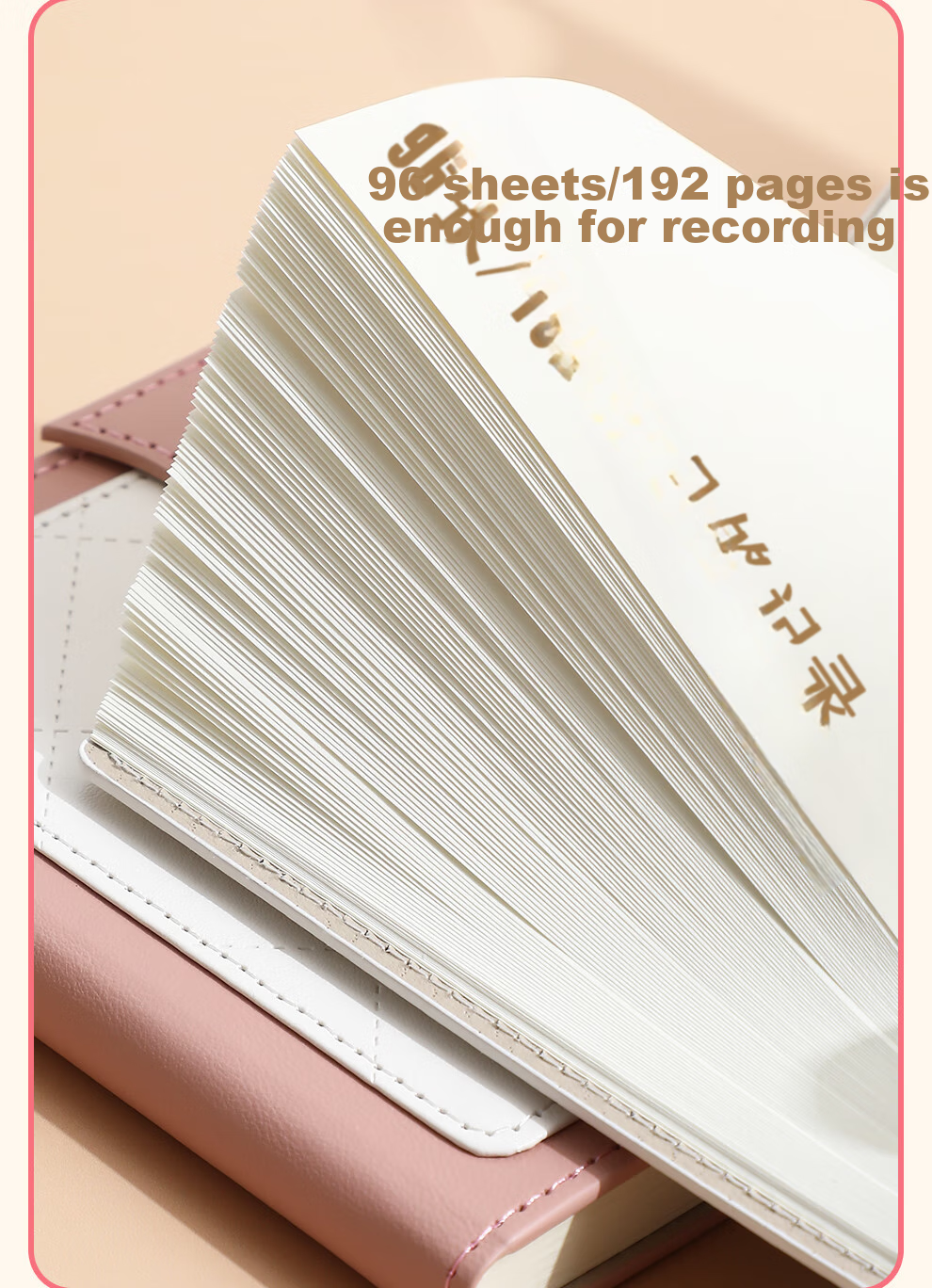 Faramon Travel Stamp Collection Notebook A5 Handbag Stamp Book Museum Collection Album Travel Record Blank Notebook Check-In Journal Scenic Spot Visit Book White 16