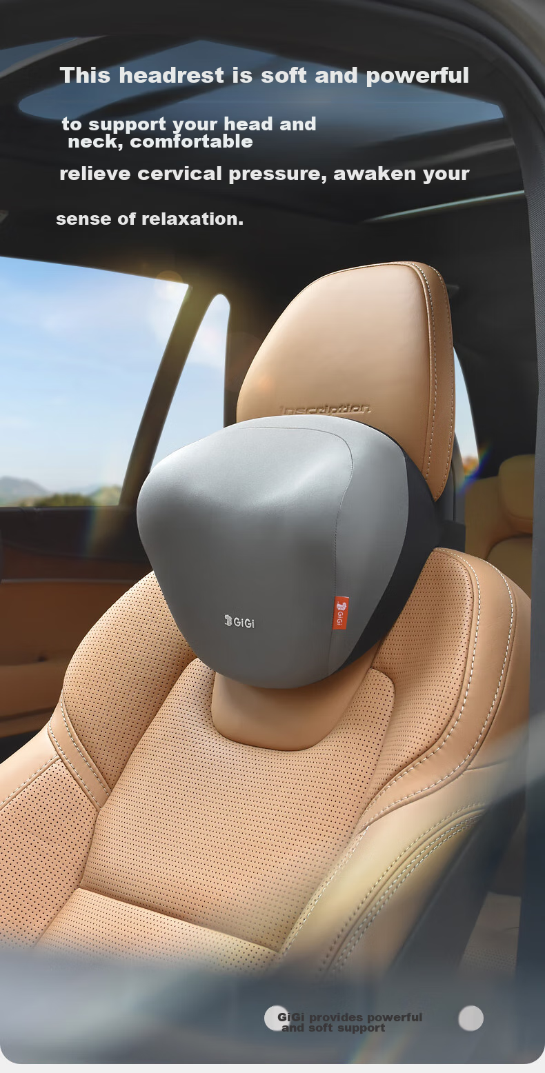 GiGi Car Headrest, Neck Support Pillow for Vehicles, Driver's Seat Cushion, Lumbar Support, Suitable for Maybach And Tesla, Universal Fit 1