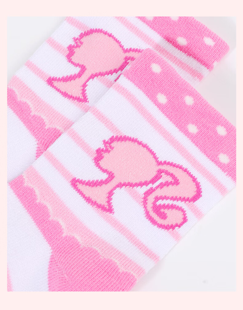 Barbie Children's Socks, Girls' Cotton Socks for Spring And Autumn, Short Socks, Mid-Calf Socks for Girls, Socks for Older Children And Students, 5 Pairs Set 6