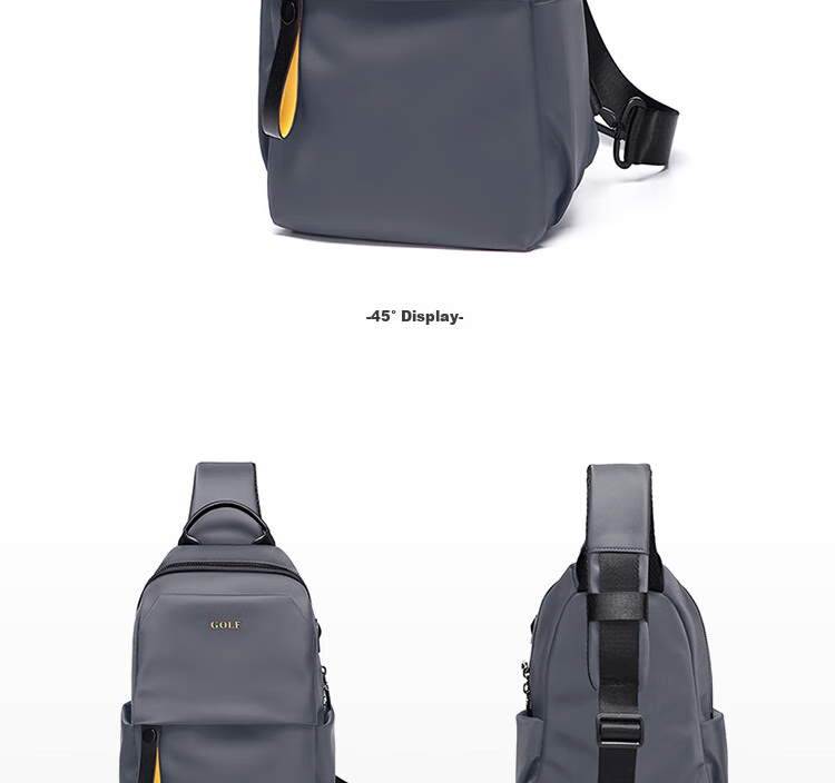 GOLF Chest Bag for Men, Trendy Crossbody Bag, Casual Shoulder Bag for IPad And Phone, Cycling Sports Travel Small Backpack 21