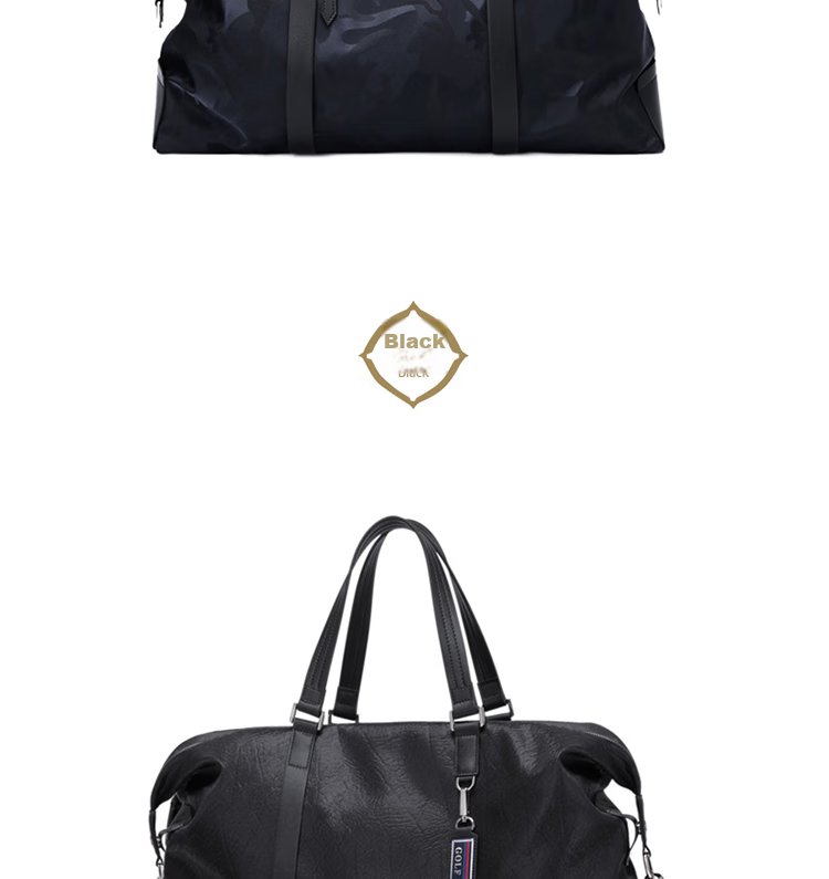 GOLF Travel Bag, Casual Sports Fitness Bag, Handheld And Shoulder Luggage Bag, Men's Short-Trip Travel Bag, Large Capacity Business Trip Bag 38
