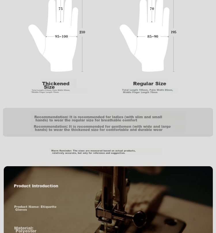 Aidier Pure Cotton White Gloves, 6 Pairs, Pure Cotton, White, for Military Parades, Collectibles, Performances, Equestrian And Traffic Etiquette, One Size Fits All, CW886169 5
