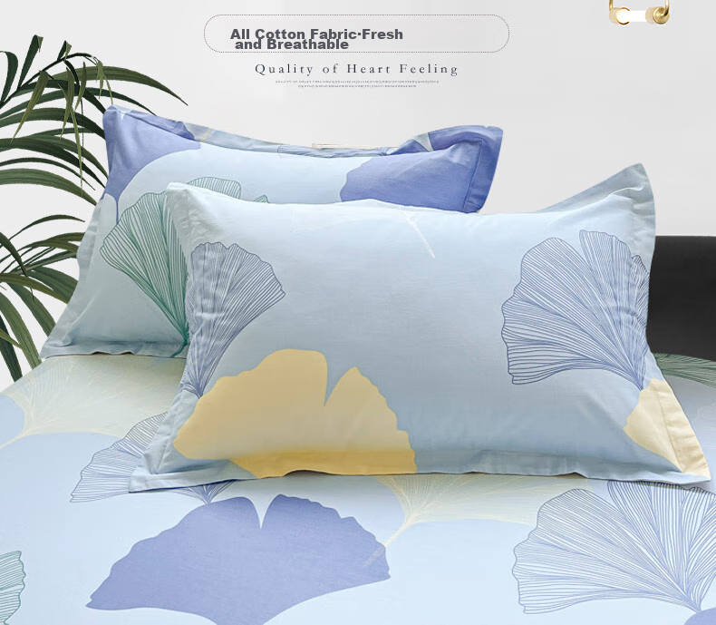 Hengyuanxiang Pure Cotton Pillowcase, Single Printed Pillow Cover for Student Dormitory And Home Use, Single Piece, 48*74cm 2